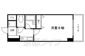 京都府京都市中京区壬生坊城町（賃貸マンション1K・8階・24.74㎡） その2