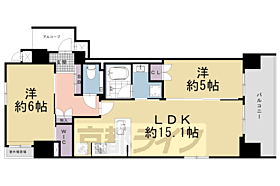 京都府京都市下京区深草町（賃貸マンション2LDK・8階・60.08㎡） その2