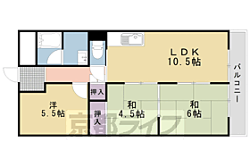 サンハイム長岡京 206 ｜ 京都府長岡京市友岡2丁目（賃貸マンション3LDK・2階・62.64㎡） その2