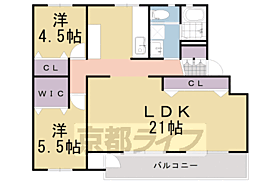 長岡天神ハイツ18棟 302 ｜ 京都府長岡京市八条が丘2丁目（賃貸マンション2LDK・3階・67.47㎡） その2