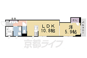 シュエットＥ 203 ｜ 京都府京都市南区唐橋大宮尻町（賃貸マンション1LDK・2階・43.25㎡） その2