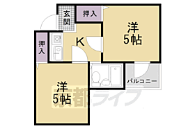 京都府京都市右京区西院六反田町（賃貸マンション2K・1階・23.30㎡） その2