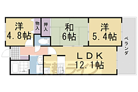 フレンドヒル 202 ｜ 京都府長岡京市友岡4丁目（賃貸マンション3LDK・2階・60.38㎡） その2