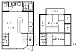 葛籠屋町貸家 2LDKの間取り