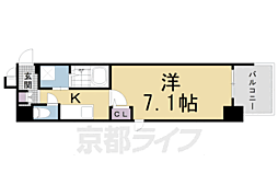 ＥｓＴＲＵＴＨ　ＫＹＯＴＯ 3階1Kの間取り