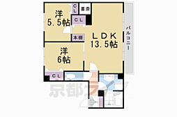 辻マンション 3階2LDKの間取り