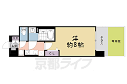 ソルテラス京都ＪＵＪＯ薫 1階1Kの間取り