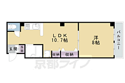 シュエットＣ 1階1LDKの間取り