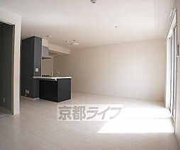 近鉄京都線 伏見駅 徒歩18分の賃貸アパート 1階2LDKのリビング/ダイニング