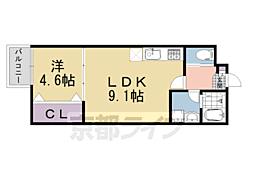 Ｍｏｒｅ五条II 4階1LDKの間取り
