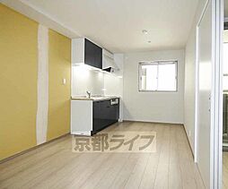 京阪本線 丹波橋駅 徒歩11分の賃貸アパート 1階1LDKのリビング/ダイニング