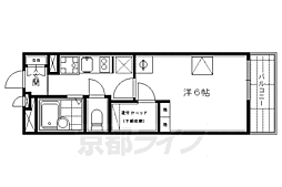 レオパレス青嶺 101 1階1Kの間取り