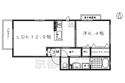 メゾンみやこ 1LDKの間取図画像