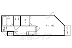 EXEVCOURTSAWAI 1Kの間取図画像