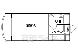ハイツクローバー 1Kの間取図画像