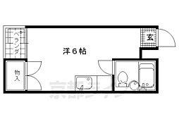 オリオンプラザ ワンルームの間取図画像