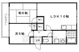 アンブレーム甚2 2LDKの間取図画像