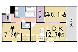 クルミナーレ4 2LDKの間取図画像
