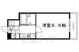 ピラーズ北山 1Kの間取図画像