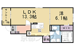 ベラーノ II 1LDKの間取図画像