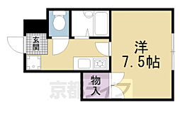 メゾン槇島 1Kの間取図画像