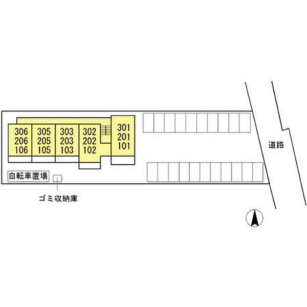 ＫＲＡＮＥ　Ｂ棟 ｜広島県福山市東深津町4丁目(賃貸アパート2LDK・2階・58.89㎡)の写真 その3