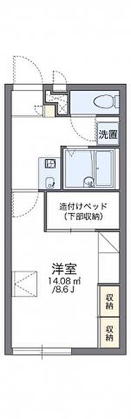 レオパレスフォレスター 102｜広島県福山市山手町3丁目(賃貸アパート1K・1階・23.18㎡)の写真 その2