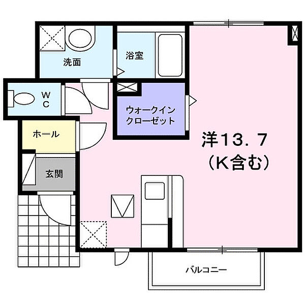 セブン　フォレスト ｜広島県福山市西深津町6丁目(賃貸アパート1R・1階・35.48㎡)の写真 その2