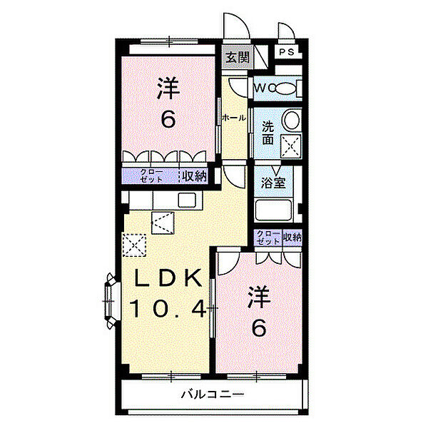 プリオール ｜広島県福山市駅家町大字上山守(賃貸アパート2LDK・1階・51.30㎡)の写真 その2