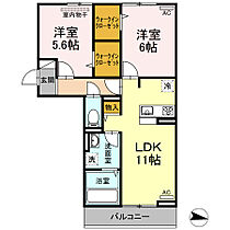 フレッチェ・ボスコV（5）  ｜ 広島県福山市神辺町大字川北（賃貸アパート2LDK・3階・56.37㎡） その2