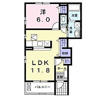 オリンポスＣ  ｜ 広島県福山市千田町3丁目29番27-1（賃貸アパート1LDK・1階・42.80㎡） その2