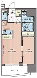 プレジオ池袋NORTH 1LDKの間取図画像