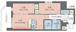 プレジオ西日暮里NORTH 2LDKの間取図画像