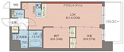 プレジオ新小岩EURO 1SLDKの間取図画像