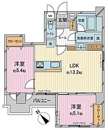 間取図画像 2LDK