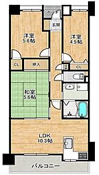 グランプレステージ明石魚住 3LDKの間取図画像