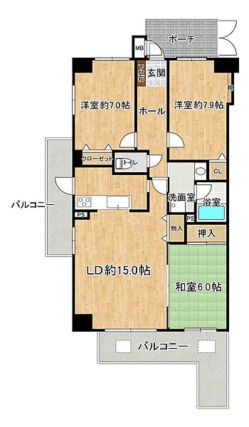 間取りを拡大表示