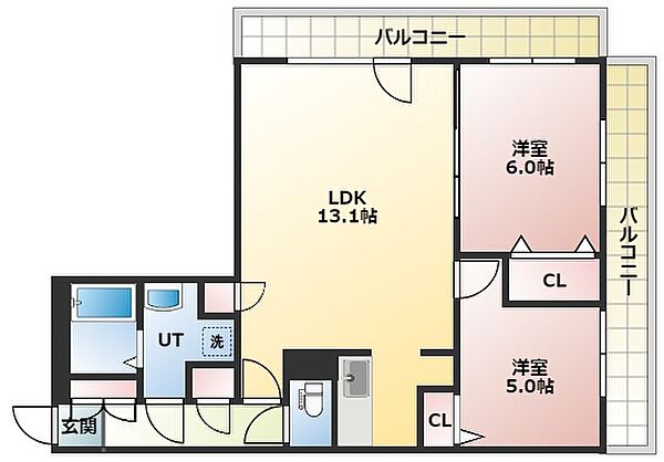 20CP実施中ラグジュカムズ 405｜北海道札幌市中央区南二十七条西11丁目(賃貸マンション2LDK・4階・52.47㎡)の写真 その2