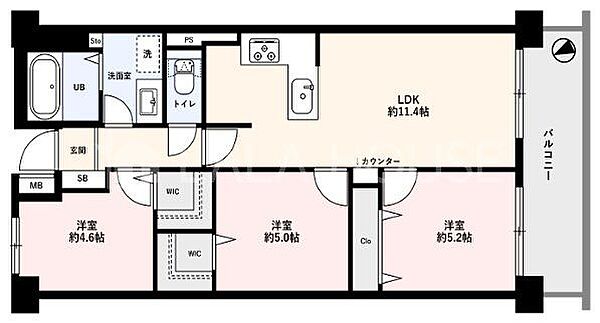 間取りを拡大表示