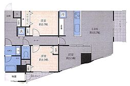 ユニーブル新宿西 3LDKの間取図画像