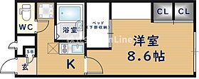 大阪府八尾市老原3丁目（賃貸アパート1K・2階・23.18㎡） その2