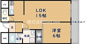 レジデンス寿  ｜ 大阪府八尾市八尾木東1丁目（賃貸マンション1LDK・5階・50.78㎡） その2