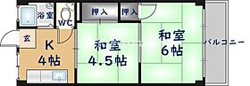 門野マンションB棟  ｜ 大阪府八尾市西山本町6丁目（賃貸マンション2K・3階・35.00㎡） その2