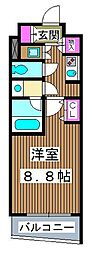 Ｓフォート中板橋 8階1Kの間取り