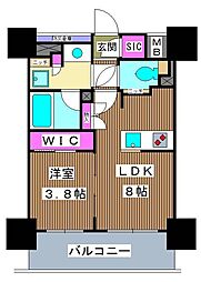 PREMIST板橋 1LDKの間取図画像