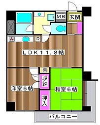 ライブ赤羽 2LDKの間取図画像