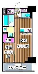 COMFORIA滝野川 1DKの間取図画像