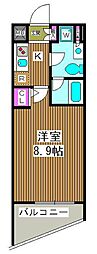 プレール・ドゥーク板橋区役所前 1Kの間取図画像