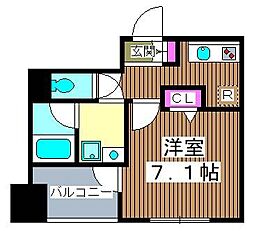 SKYCOURT板橋本町2 1Kの間取図画像