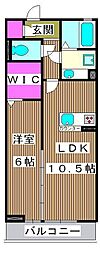 ブランドール高島平 1LDKの間取図画像